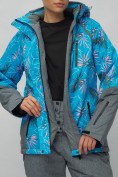 Оптом Горнолыжный костюм женский синего цвета 02216S в Сочи, фото 13