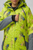 Оптом Горнолыжный костюм женский салатового цвета 02216Sl, фото 11