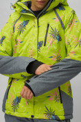 Оптом Горнолыжный костюм женский салатового цвета 02216Sl, фото 13