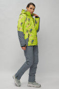 Оптом Горнолыжный костюм женский салатового цвета 02216Sl, фото 5