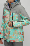 Оптом Горнолыжный костюм женский бирюзового цвета 02252Br, фото 9
