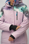 Оптом Горнолыжный костюм женский большого размера фиолетового цвета 02263F в Челябинске, фото 12