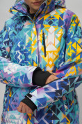 Оптом Горнолыжный костюм женский большого размера разноцветного цвета 02270Rz в Казани, фото 16