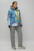 Оптом Горнолыжный костюм женский большого размера разноцветного цвета 02270Rz в Перми, фото 3