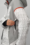 Оптом Горнолыжный костюм женский большого размера белого цвета 02272-1Bl, фото 14