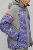 Оптом Горнолыжный костюм женский большого размера фиолетового цвета 02272-1F, фото 15