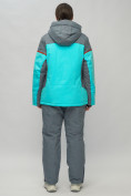 Оптом Горнолыжный костюм женский большого размера бирюзового цвета 02272-3Br, фото 4