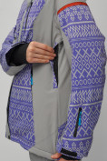 Оптом Горнолыжный костюм женский фиолетового цвета 02272F, фото 10
