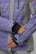 Оптом Горнолыжный костюм женский фиолетового цвета 02272F в Казани, фото 11