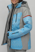 Оптом Горнолыжный костюм женский голубого цвета 02272Gl, фото 17