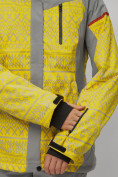 Оптом Горнолыжный костюм женский желтого цвета 02272J в Воронеже, фото 13
