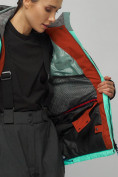 Оптом Горнолыжный костюм женский большого размера бирюзового цвета 02278Br в Перми, фото 16
