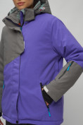 Оптом Горнолыжный костюм женский большого размера фиолетового цвета 02278F в Воронеже, фото 10