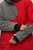 Оптом Горнолыжный костюм женский большого размера красного цвета 02278Kr в Самаре, фото 16
