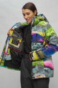 Оптом Горнолыжный костюм женский большого размера разноцветный 02278Rz в Воронеже, фото 15
