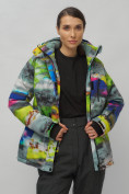 Оптом Горнолыжный костюм женский большого размера разноцветный 02278Rz в Перми, фото 17