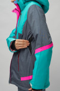 Оптом Горнолыжный костюм женский зеленого цвета 02282Z в Оренбурге, фото 11