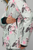 Оптом Горнолыжный костюм женский бирюзового цвета 02302-1Br в Челябинске, фото 12