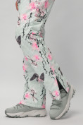 Оптом Горнолыжный костюм женский бирюзового цвета 02302-1Br в Уфе, фото 30