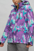 Оптом Горнолыжный костюм женский фиолетового цвета 02302-1F, фото 10