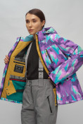 Оптом Горнолыжный костюм женский фиолетового цвета 02302-1F в Казани, фото 15