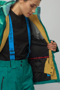 Оптом Горнолыжный костюм женский бирюзового цвета 02302Br, фото 16