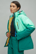 Оптом Горнолыжный костюм женский бирюзового цвета 02302Br в Перми, фото 18