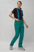 Оптом Горнолыжный костюм женский бирюзового цвета 02302Br в Уфе, фото 21