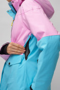 Оптом Горнолыжный костюм женский фиолетового цвета 02302F в Омске, фото 15