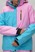 Оптом Горнолыжный костюм женский фиолетового цвета 02302F в Ростове-на-Дону, фото 16