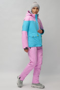 Оптом Горнолыжный костюм женский фиолетового цвета 02302F, фото 5
