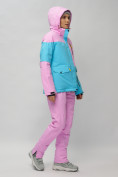Оптом Горнолыжный костюм женский фиолетового цвета 02302F, фото 8