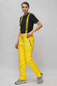 Оптом Горнолыжный костюм женский желтого цвета 02302J, фото 23