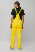 Оптом Горнолыжный костюм женский желтого цвета 02302J, фото 25