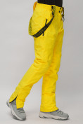 Оптом Горнолыжный костюм женский желтого цвета 02302J, фото 29