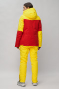 Оптом Горнолыжный костюм женский желтого цвета 02302J, фото 7
