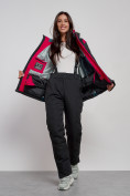 Оптом Горнолыжный костюм женский зимний черного цвета 02305Ch в Сочи, фото 13