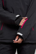 Оптом Горнолыжный костюм женский зимний черного цвета 02305Ch в Сочи, фото 8