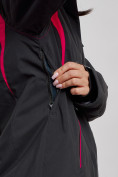 Оптом Горнолыжный костюм женский зимний черного цвета 02305Ch, фото 9