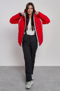Оптом Горнолыжный костюм женский зимний красного цвета 02305Kr в Екатеринбурге, фото 12