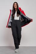 Оптом Горнолыжный костюм женский зимний красного цвета 02305Kr в Сочи, фото 13