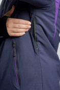 Оптом Горнолыжный костюм женский зимний темно-синего цвета 02305TS, фото 7
