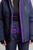 Оптом Горнолыжный костюм женский зимний темно-синего цвета 02305TS, фото 8