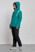 Оптом Горнолыжный костюм женский зимний темно-зеленого цвета 02305TZ, фото 6