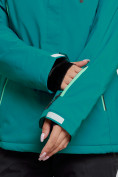 Оптом Горнолыжный костюм женский зимний темно-зеленого цвета 02305TZ в Перми, фото 8