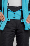 Оптом Горнолыжный костюм женский зимний голубого цвета 02306Gl в Волгоградке, фото 10