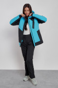Оптом Горнолыжный костюм женский зимний голубого цвета 02306Gl в Екатеринбурге, фото 12