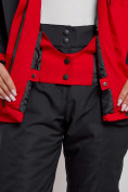 Оптом Горнолыжный костюм женский зимний красного цвета 02306Kr, фото 10
