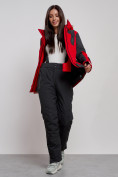 Оптом Горнолыжный костюм женский зимний красного цвета 02306Kr, фото 12