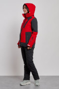 Оптом Горнолыжный костюм женский зимний красного цвета 02306Kr в Уфе, фото 2
